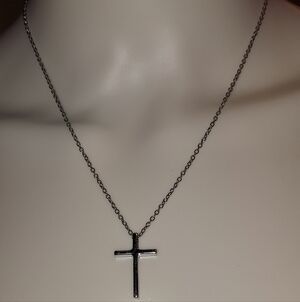 Silver Cross Pendant Necklace